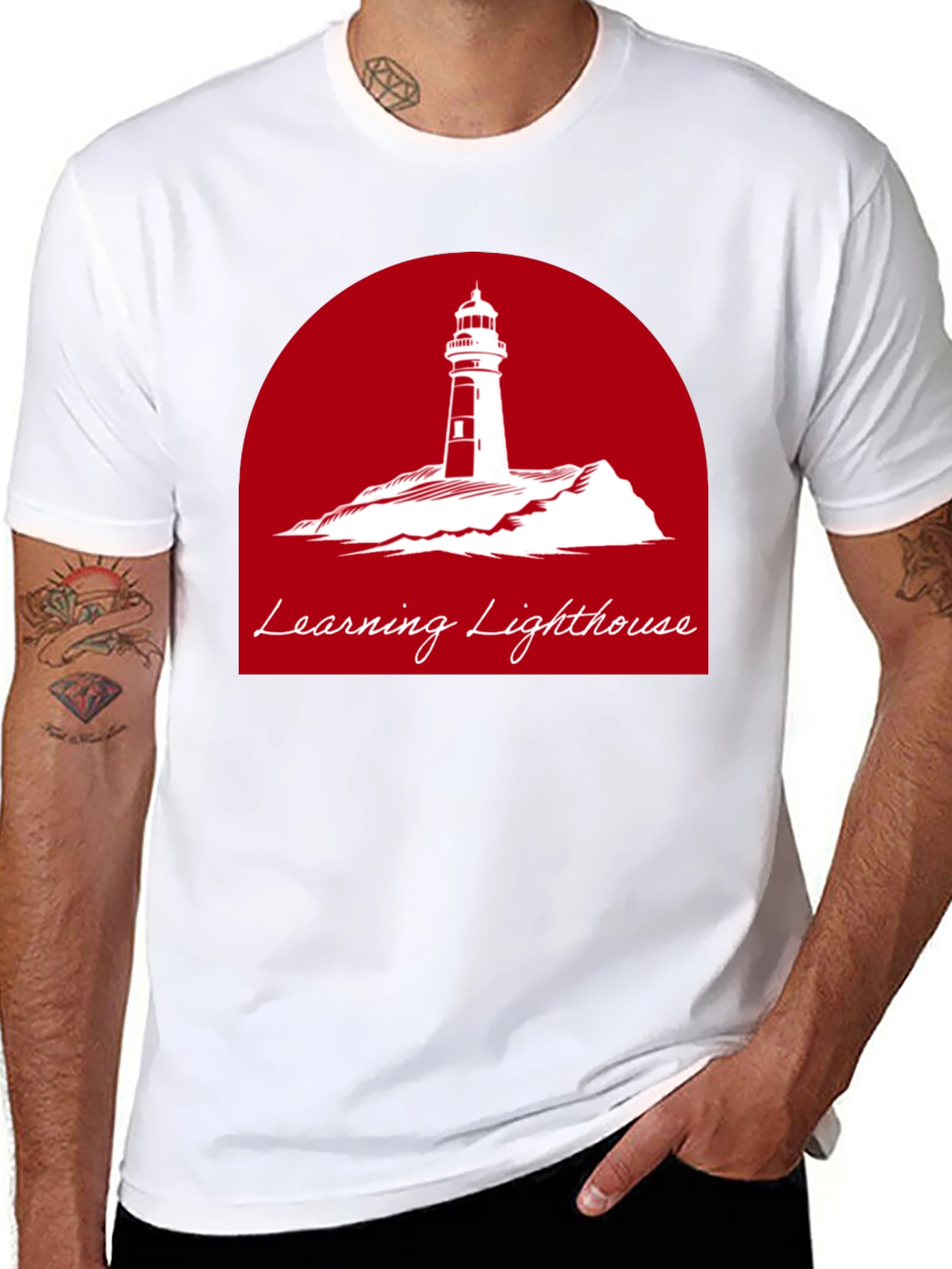 Learning Lighthouse Graphic T-Shirt