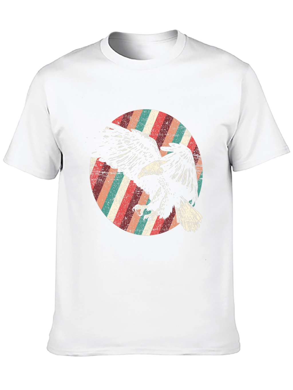 Retro Eagle Graphic Tee - Mens Black T-Shirt
