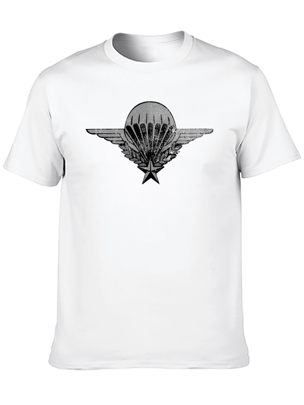 Parachute Badge Graphic Tee - Black Cotton