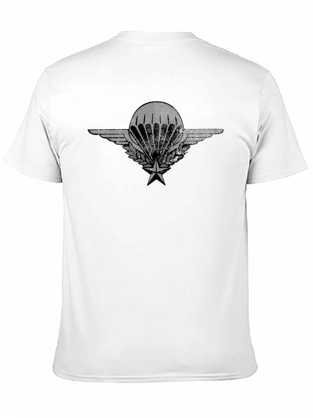 Parachute Badge Graphic Tee - Black Cotton