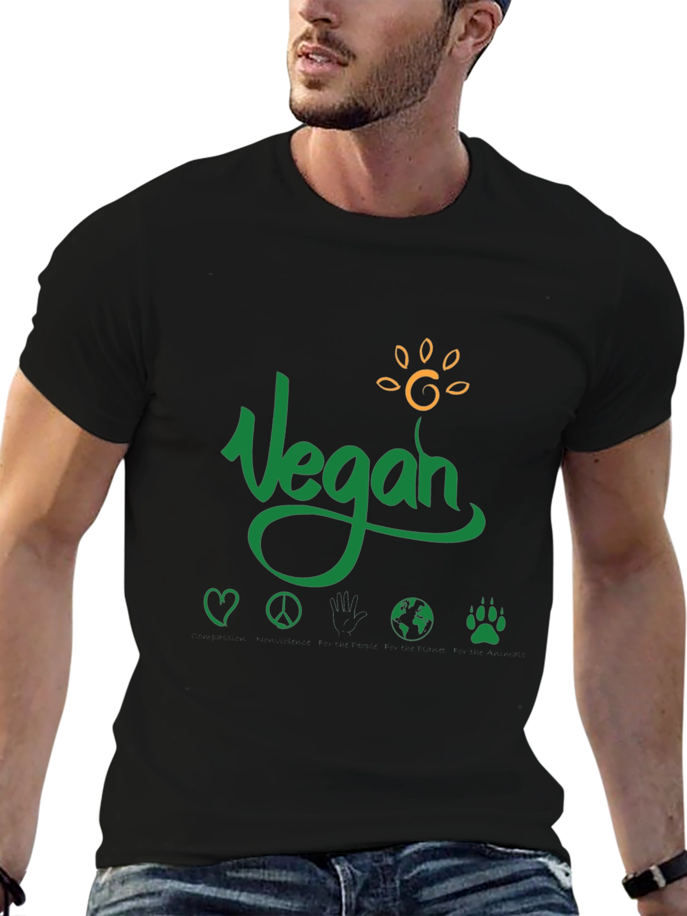 Vegan T-Shirt Animal Rights Eco-Friendly