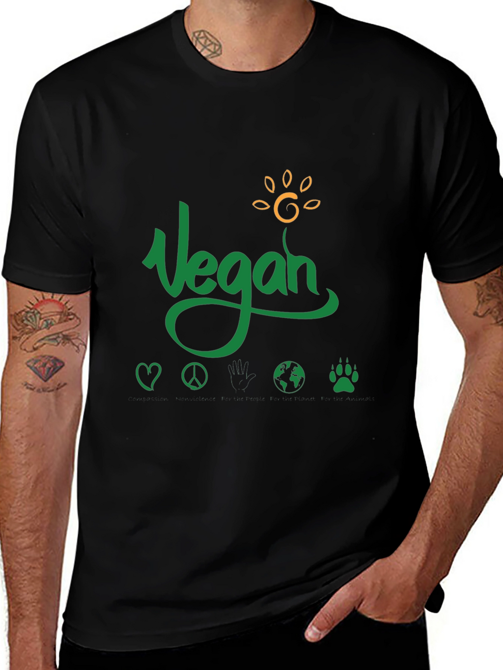 Vegan T-Shirt Animal Rights Eco-Friendly