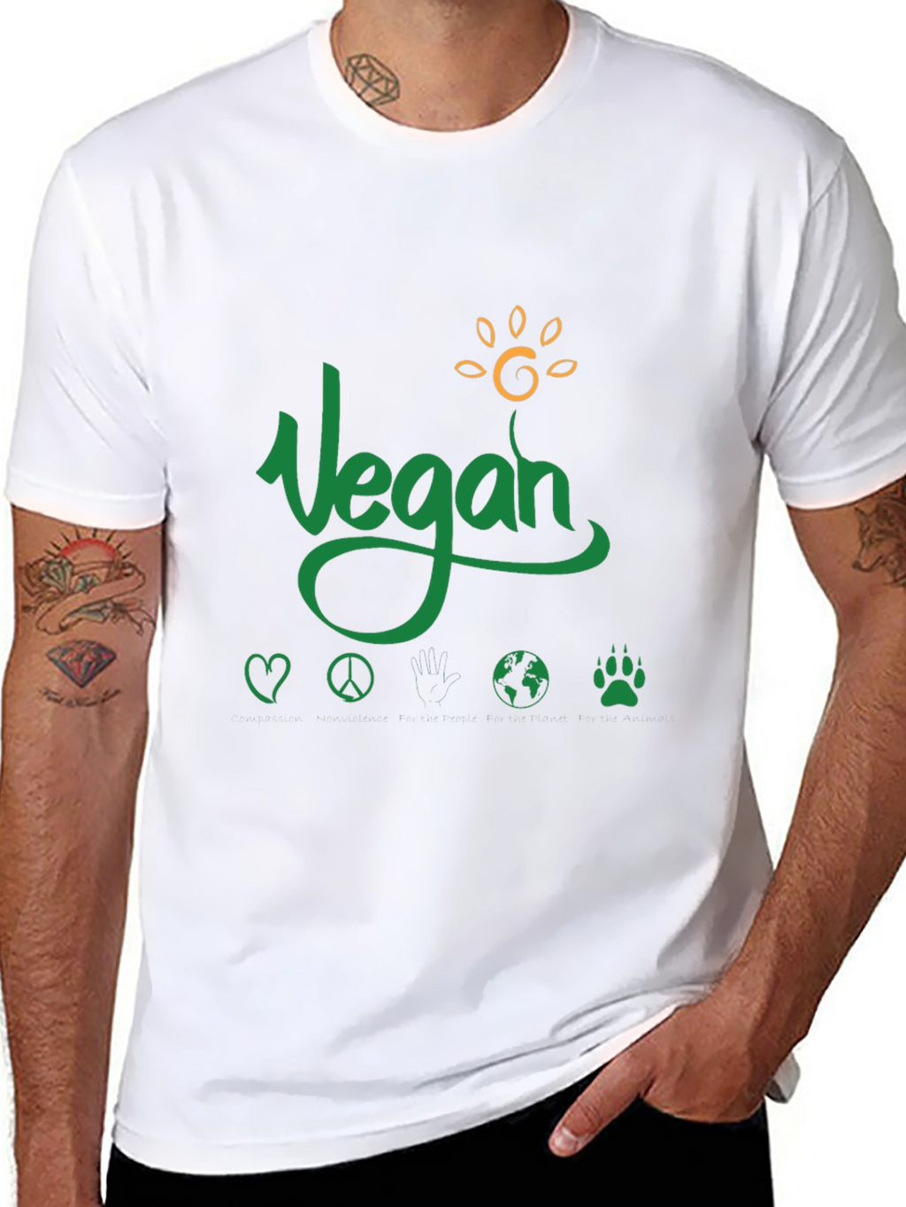 Vegan T-Shirt Animal Rights Eco-Friendly