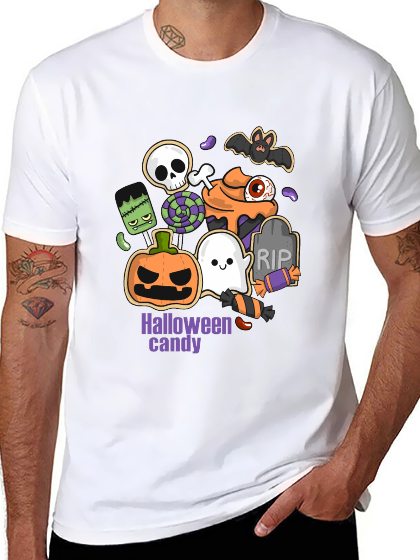 Halloween Candy T-Shirt - Spooky Season Apparel