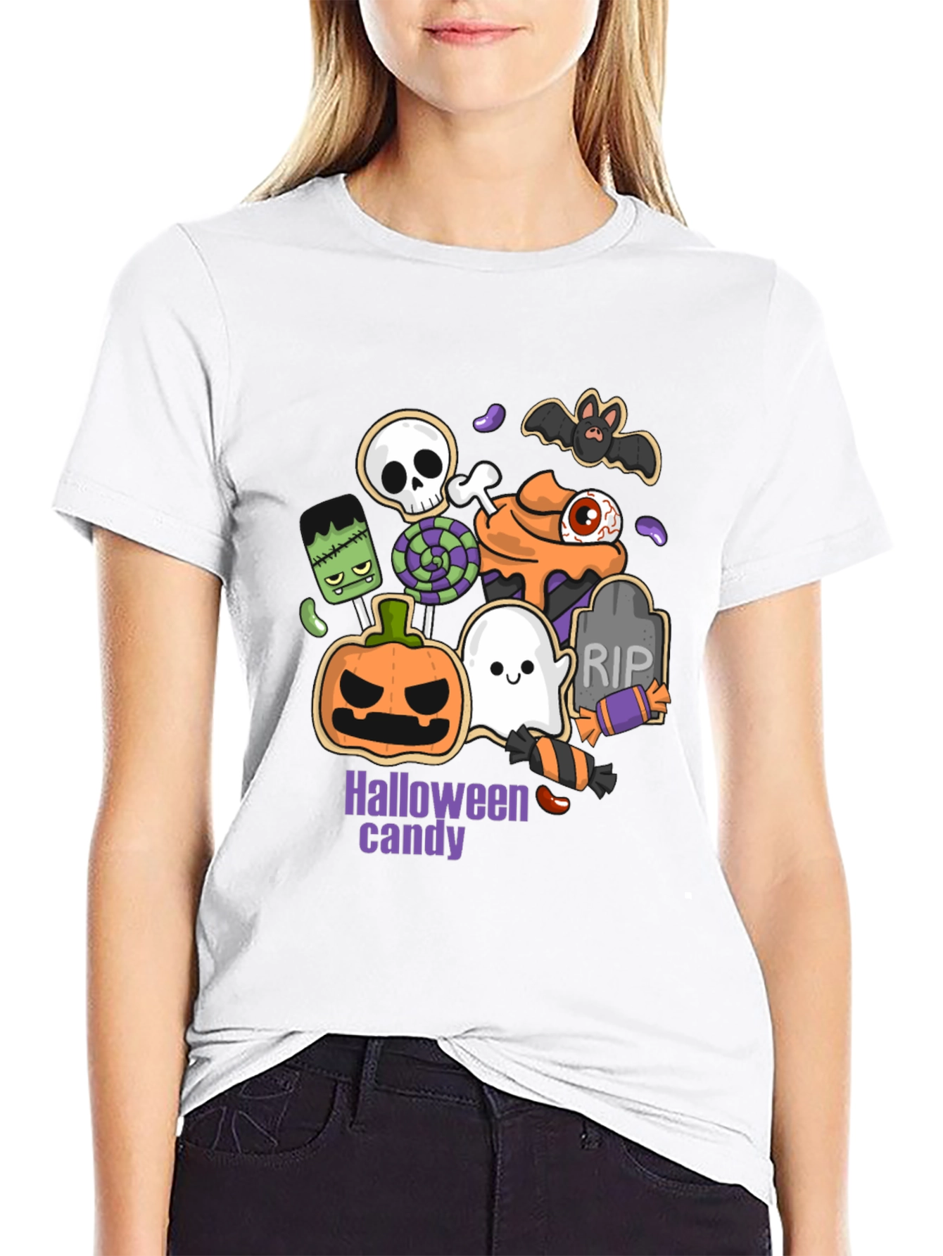 Halloween Candy T-Shirt - Spooky Season Apparel