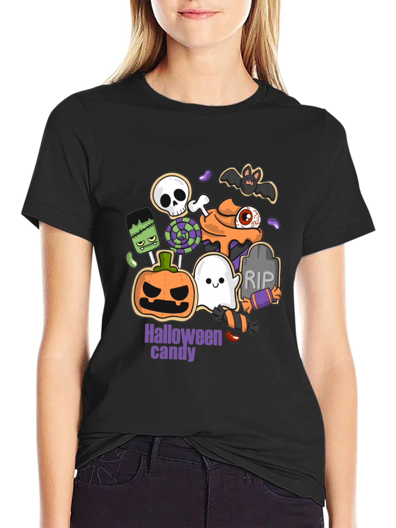 Halloween Candy T-Shirt - Spooky Season Apparel