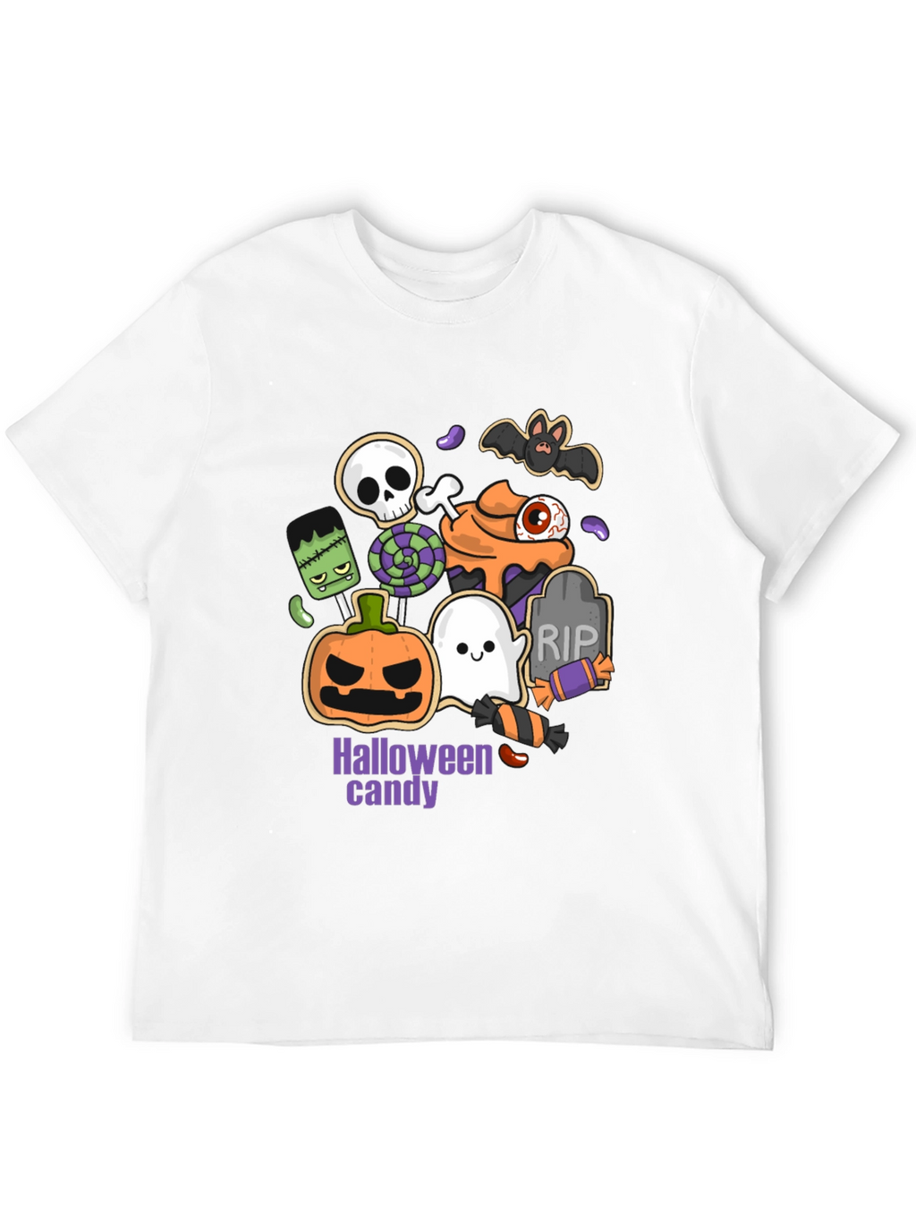 Halloween Candy T-Shirt - Spooky Season Apparel