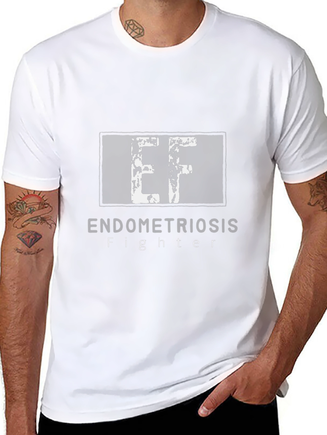 Endometriosis Fighter T-Shirt - Black