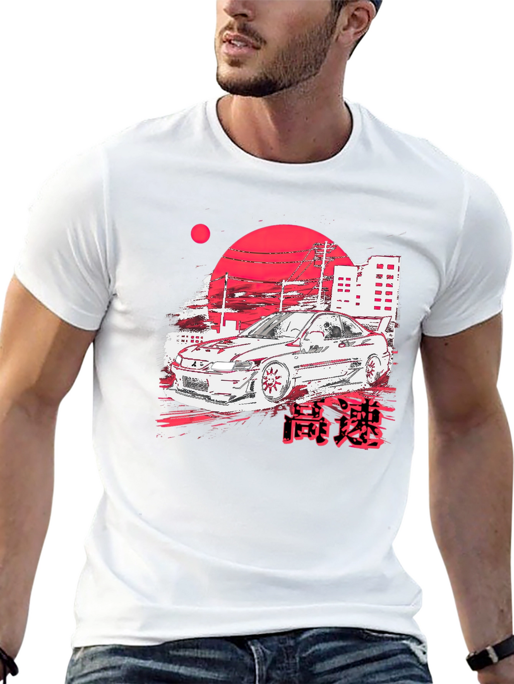 JDM Car Graphic Tee - Black