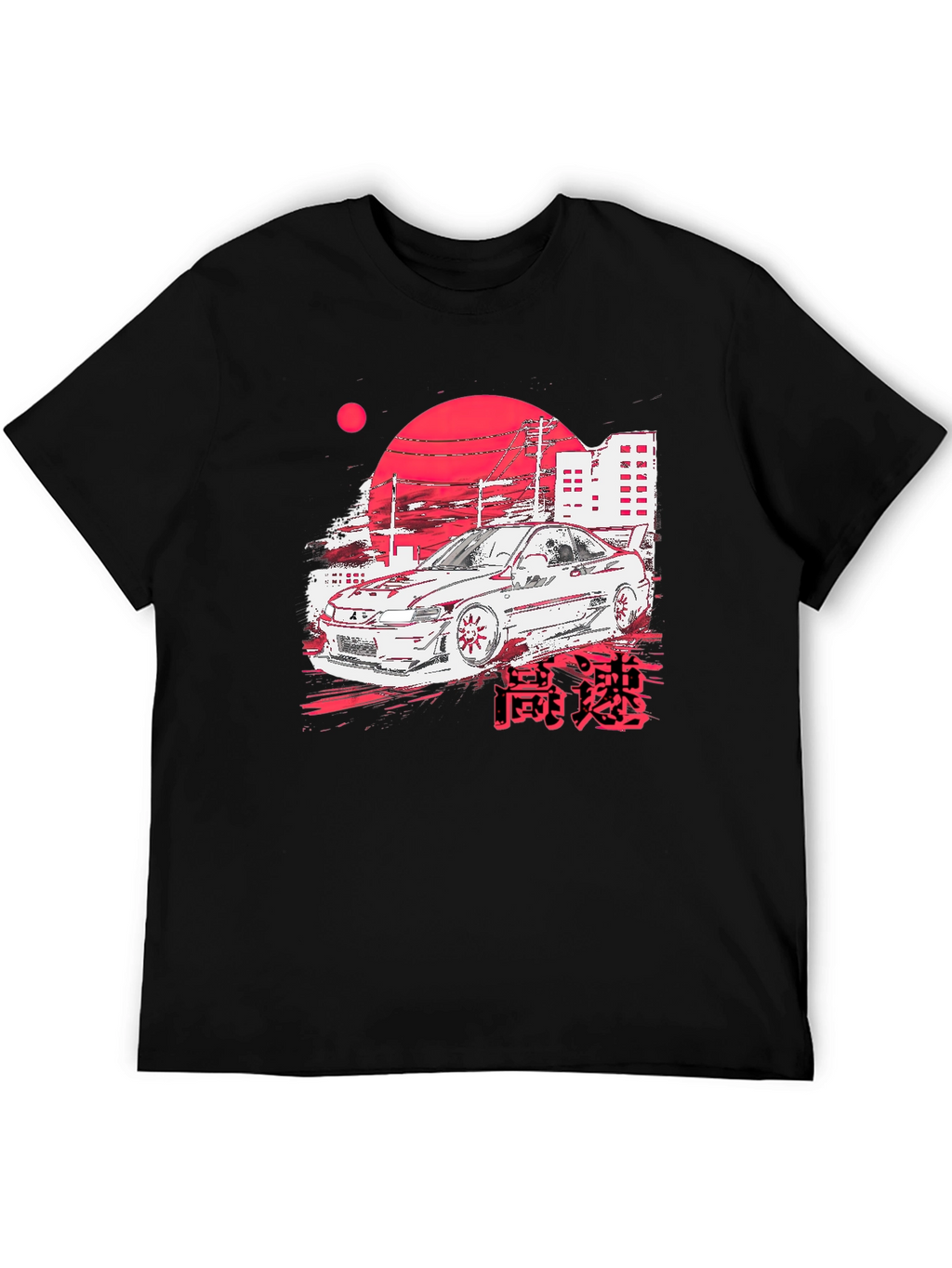 JDM Car Graphic Tee - Black