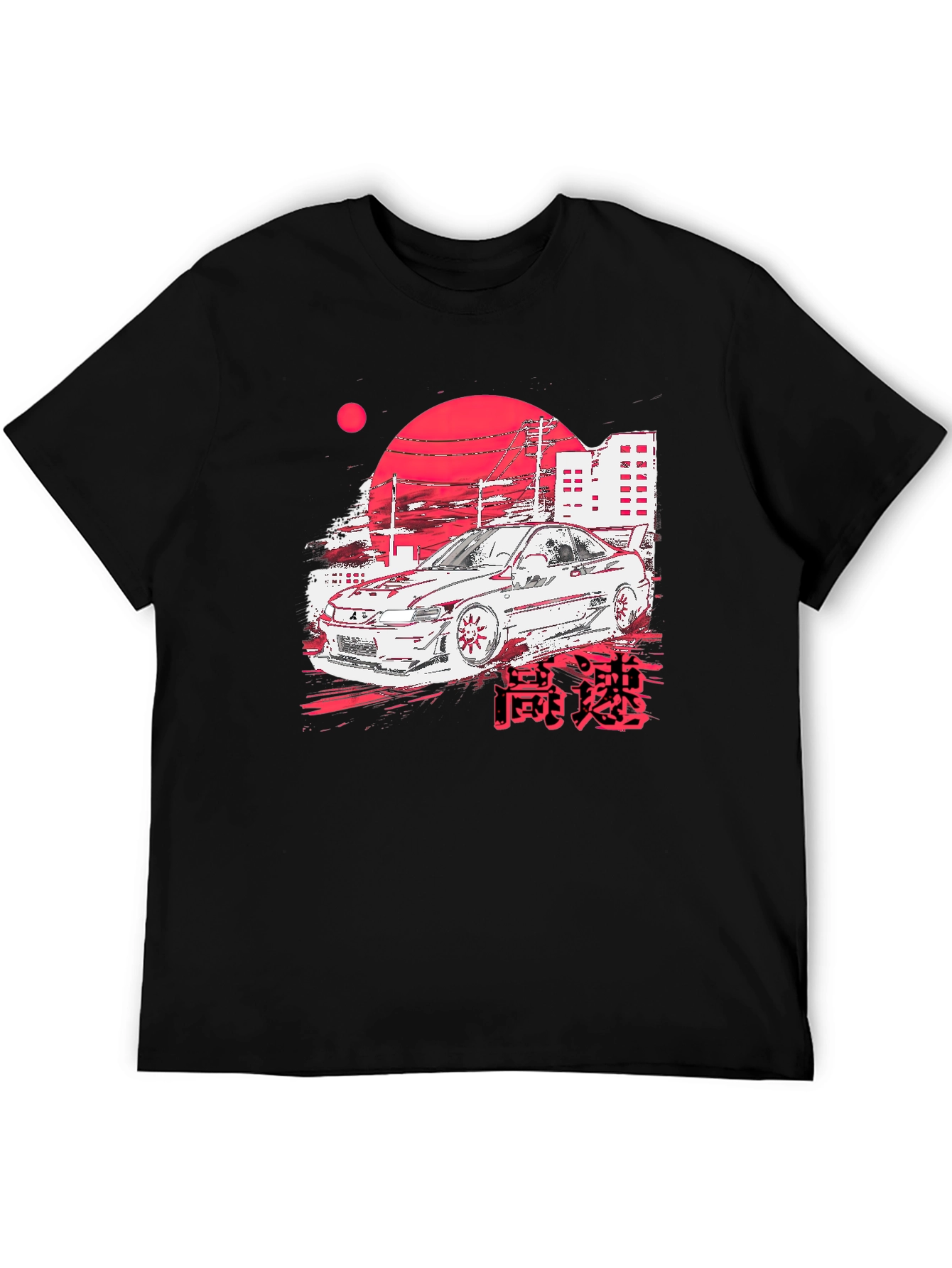 JDM Car Graphic Tee - Black