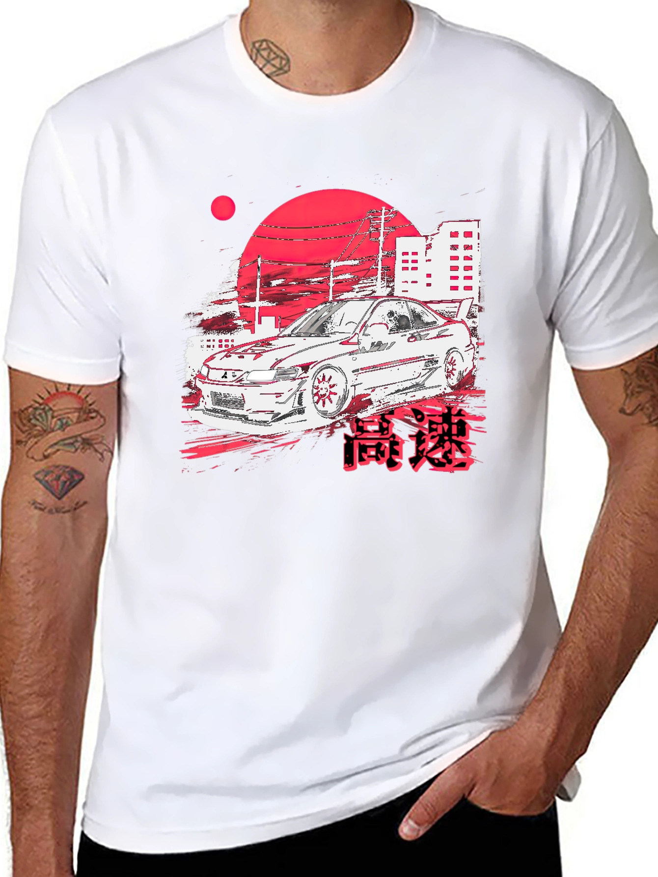JDM Car Graphic Tee - Black