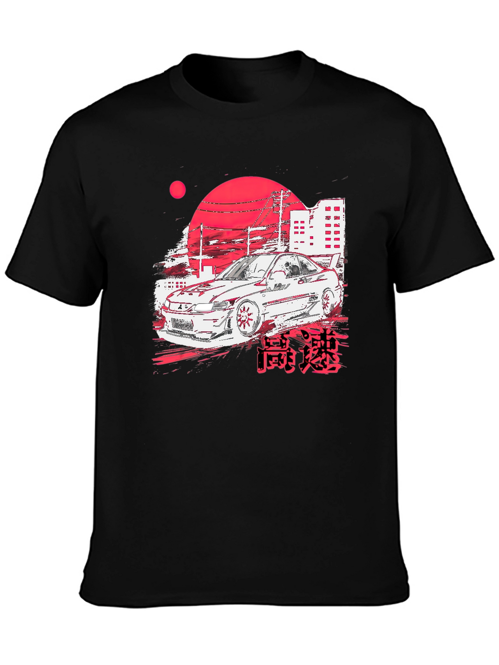 JDM Car Graphic Tee - Black