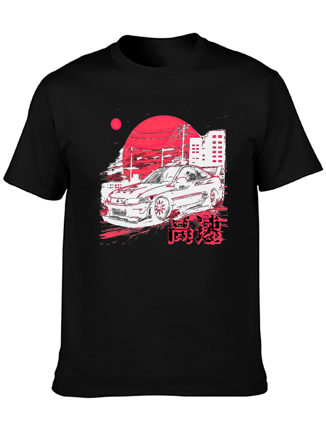 JDM Car Graphic Tee - Black