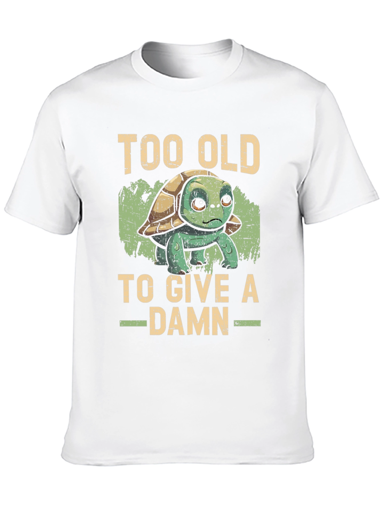Too Old To Give a Damn Turtle Graphic Tee