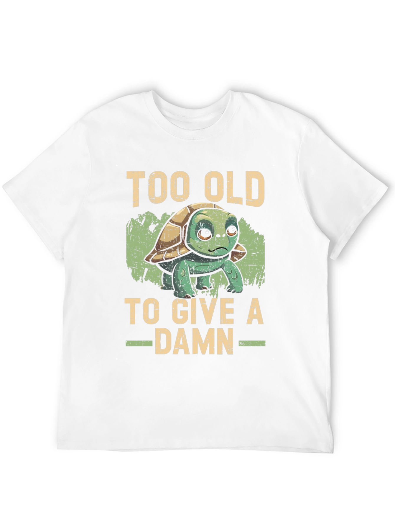 Too Old To Give a Damn Turtle Graphic Tee