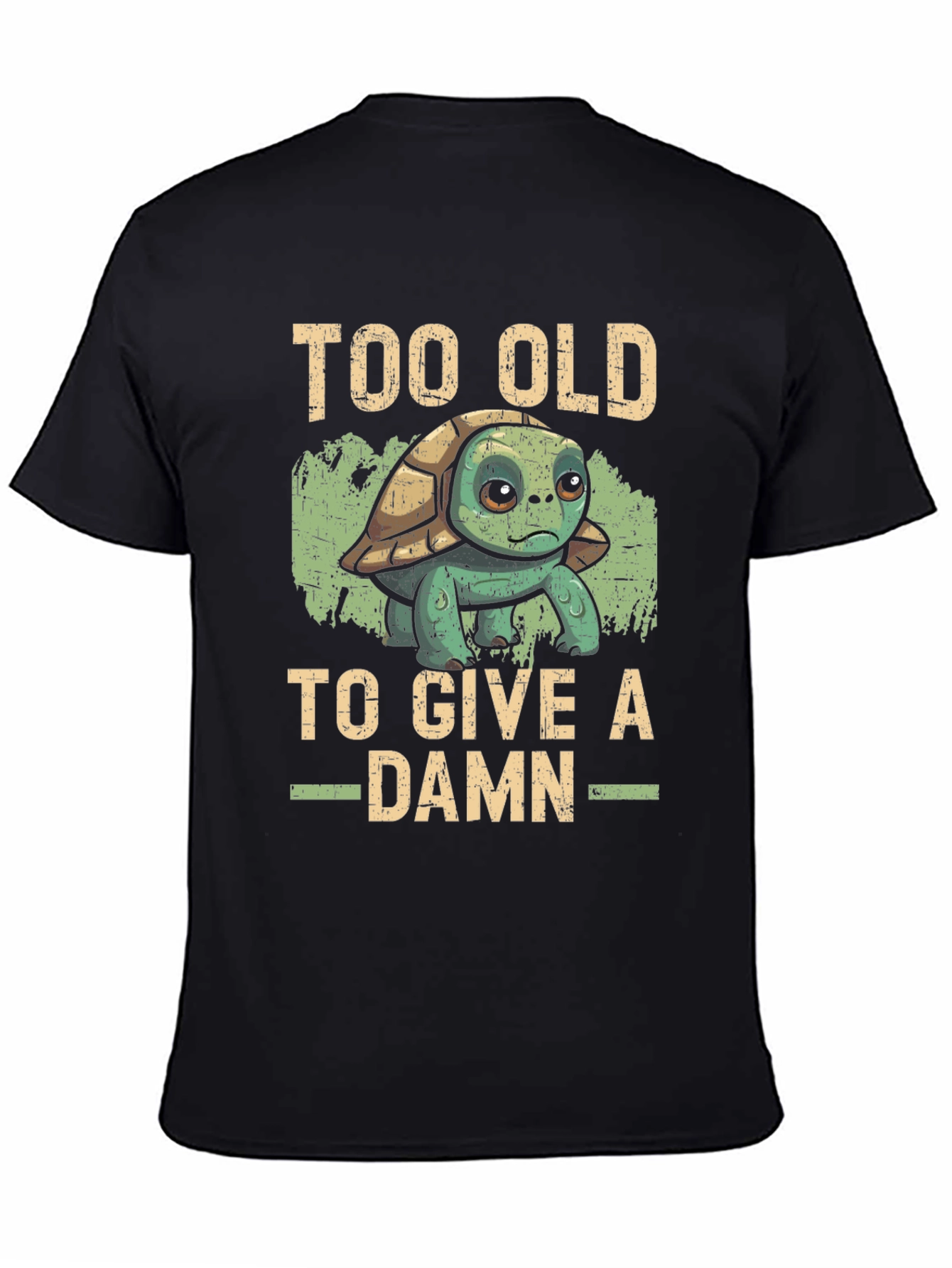 Too Old To Give a Damn Turtle Graphic Tee
