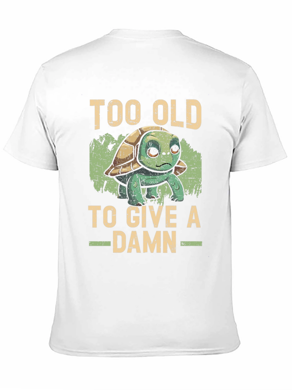 Too Old To Give a Damn Turtle Graphic Tee