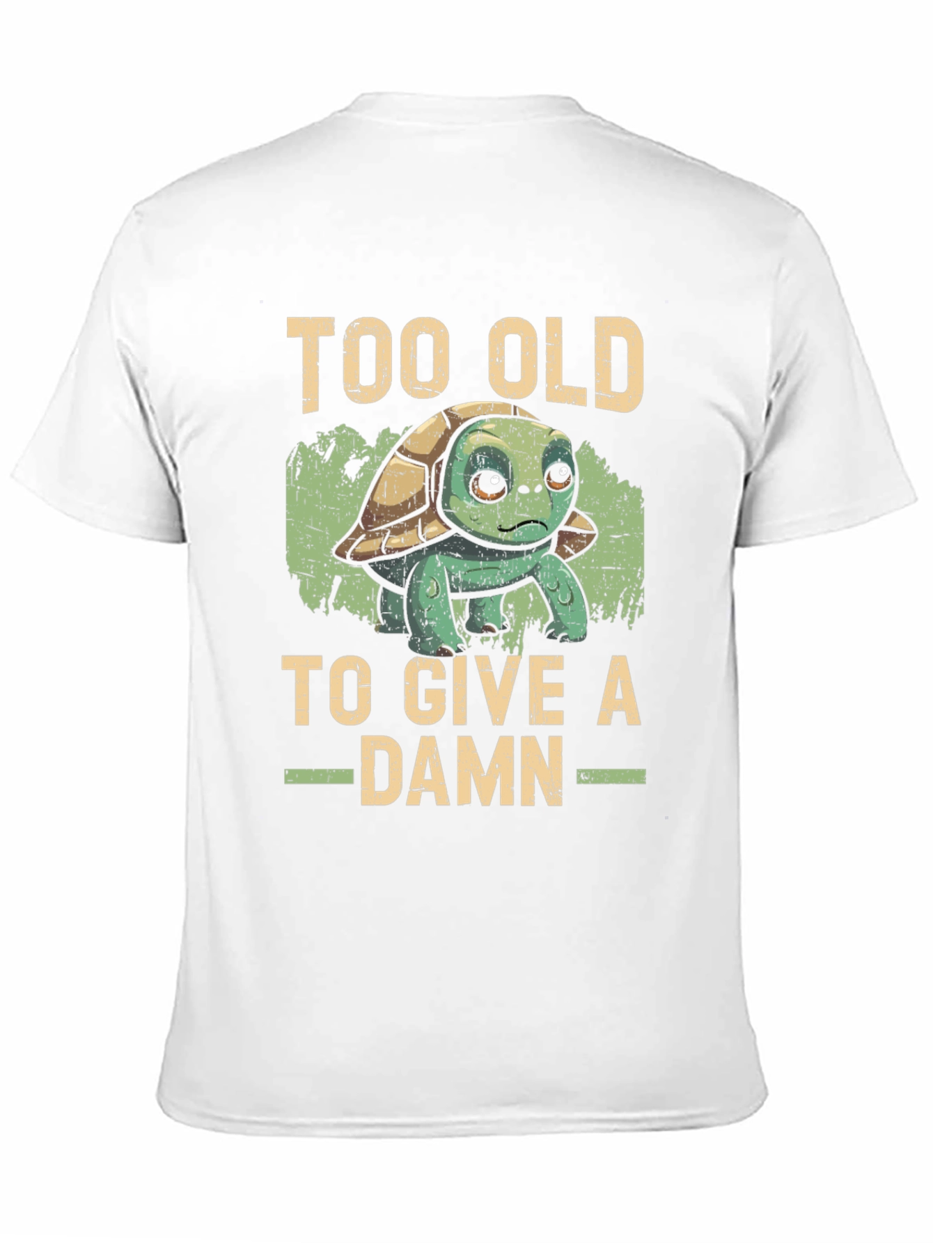 Too Old To Give a Damn Turtle Graphic Tee
