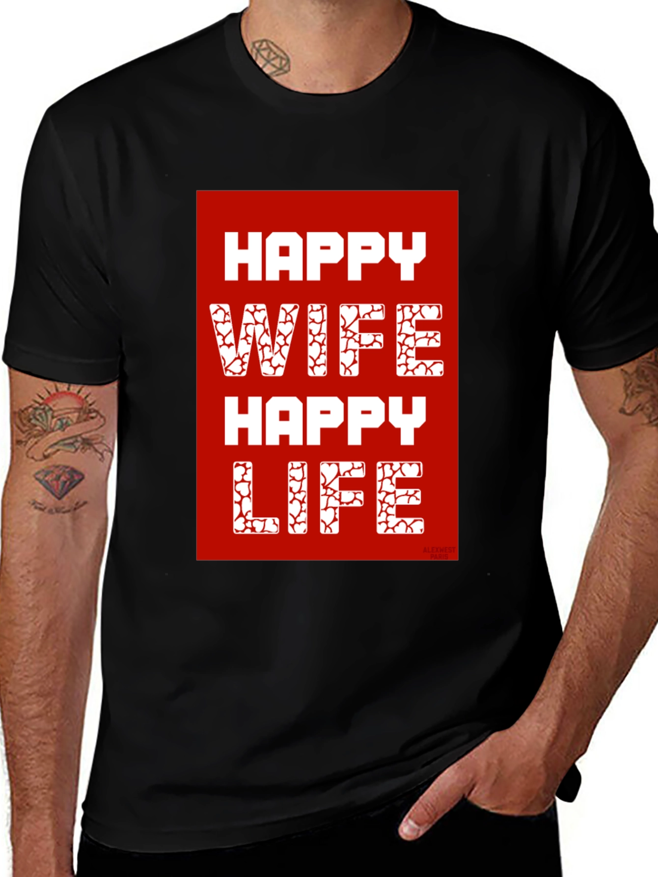Happy Wife Happy Life Graphic T-Shirt