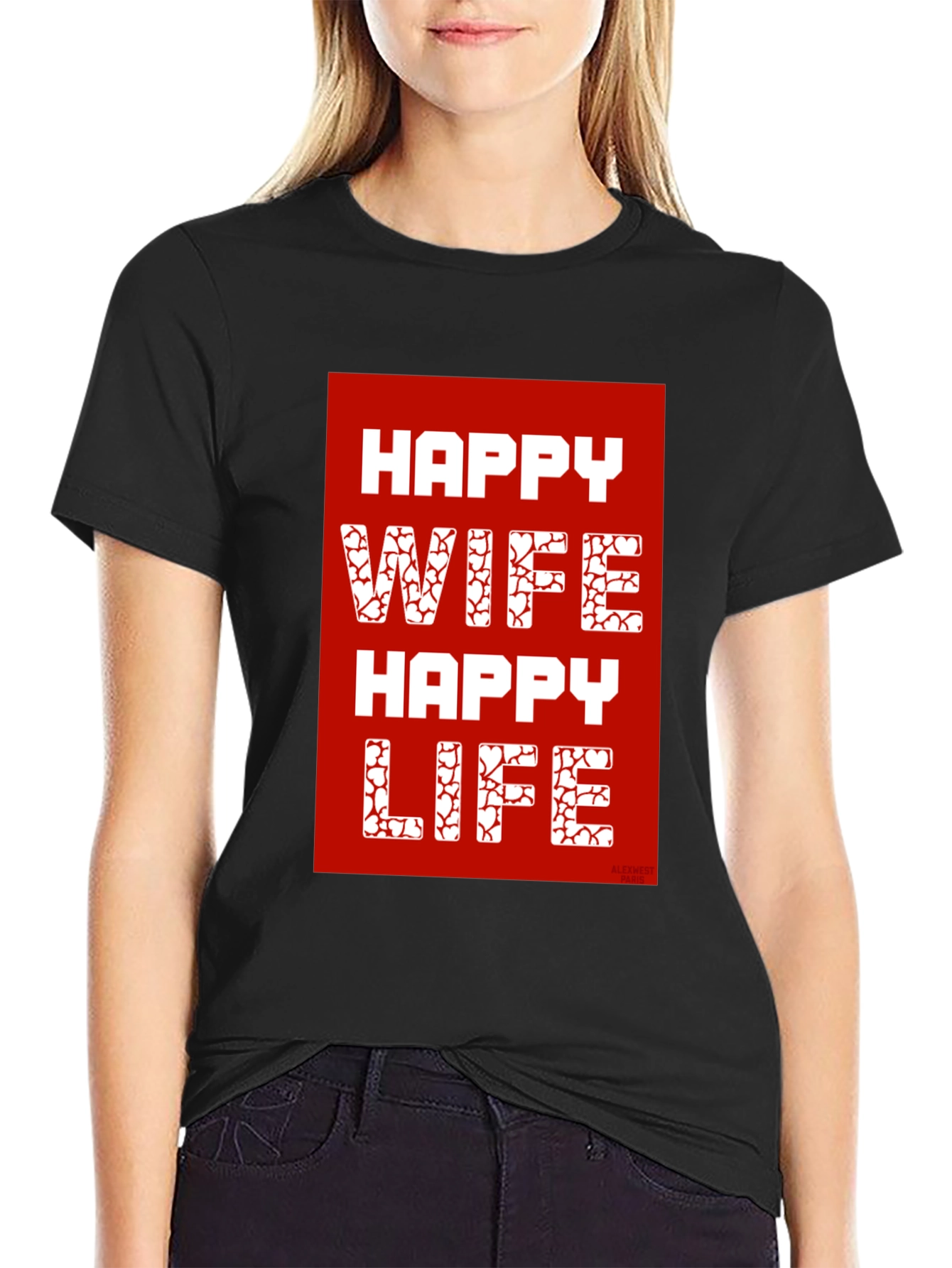 Happy Wife Happy Life Graphic T-Shirt