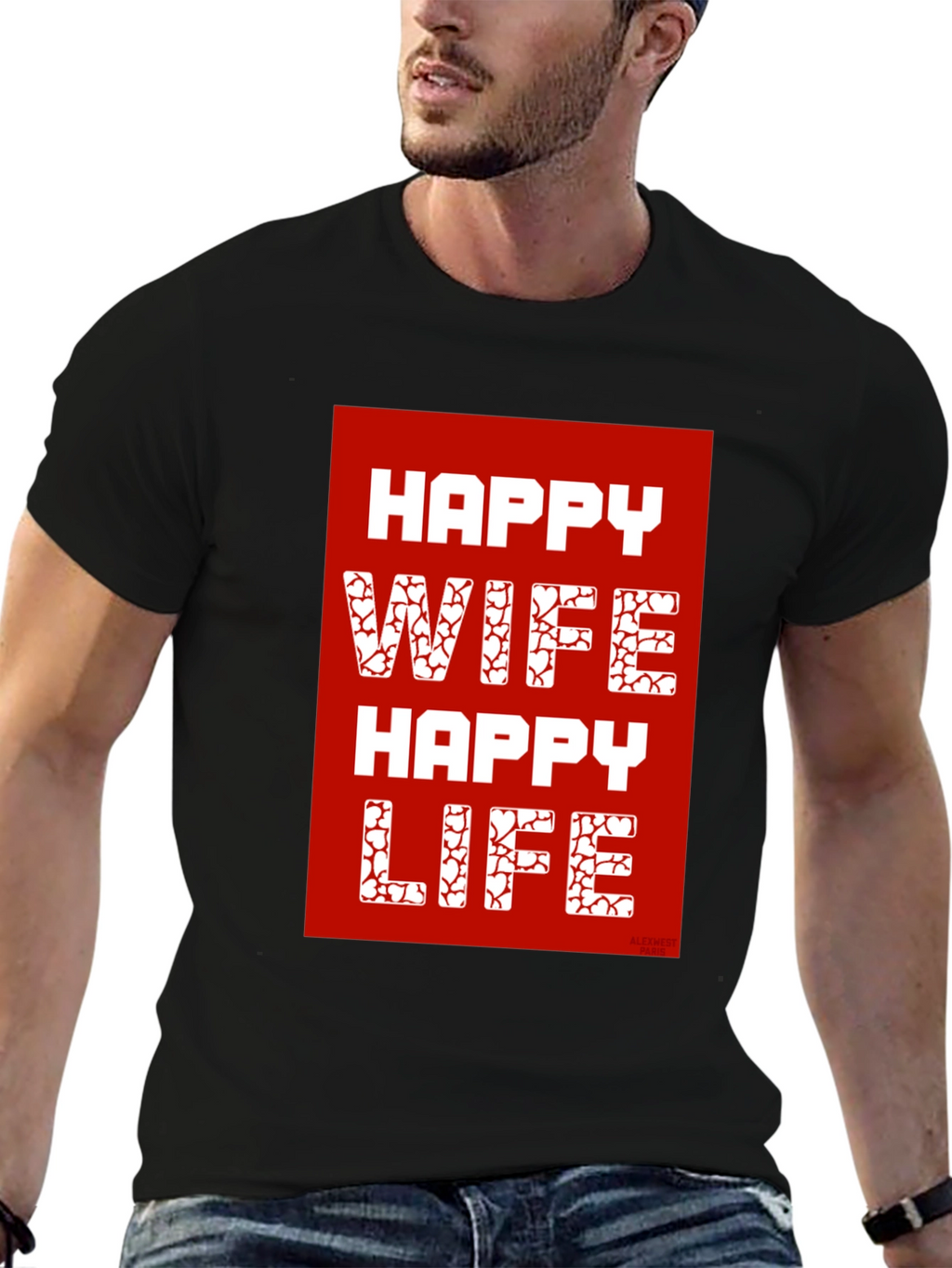 Happy Wife Happy Life Graphic T-Shirt