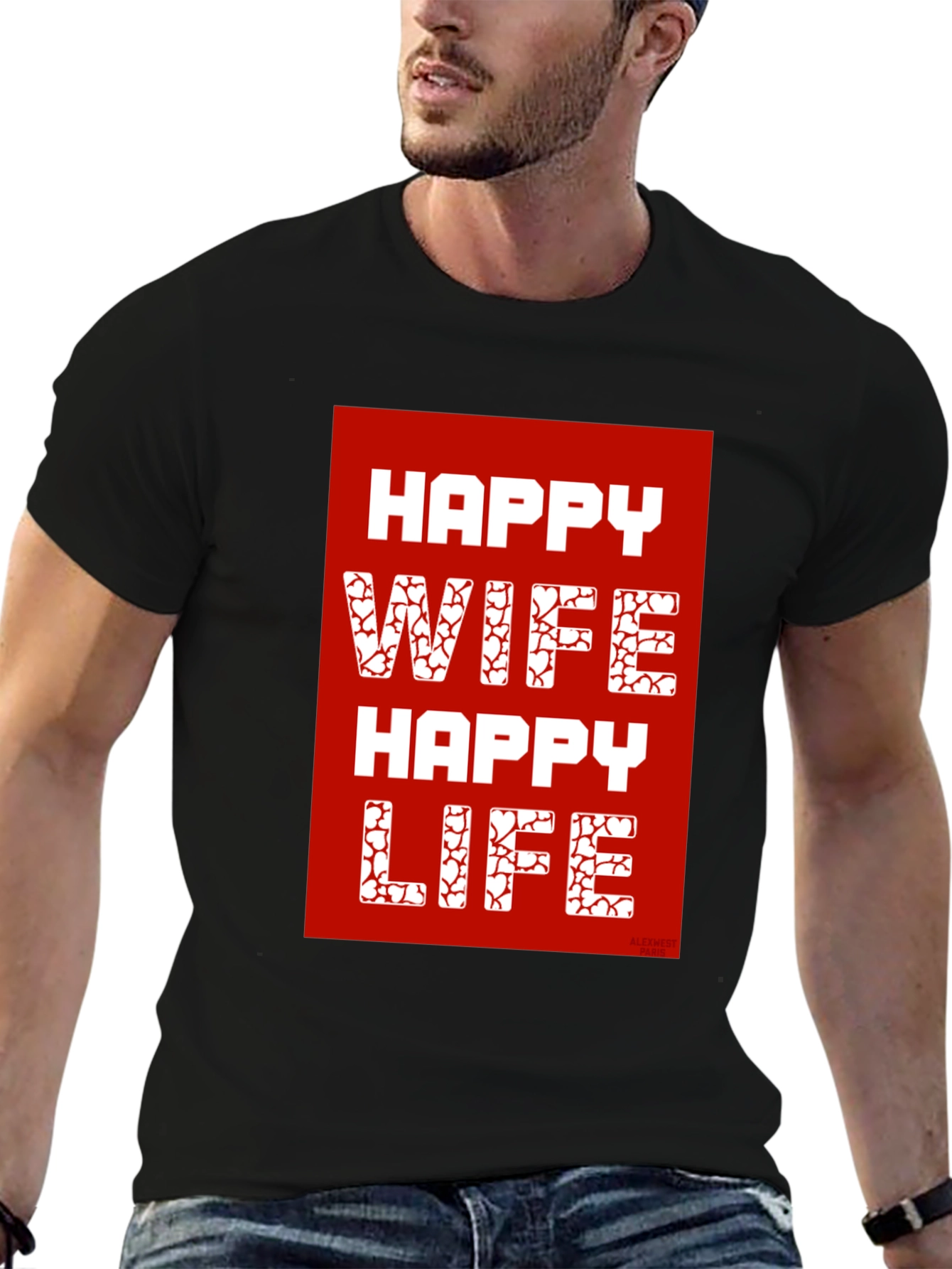 Happy Wife Happy Life Graphic T-Shirt