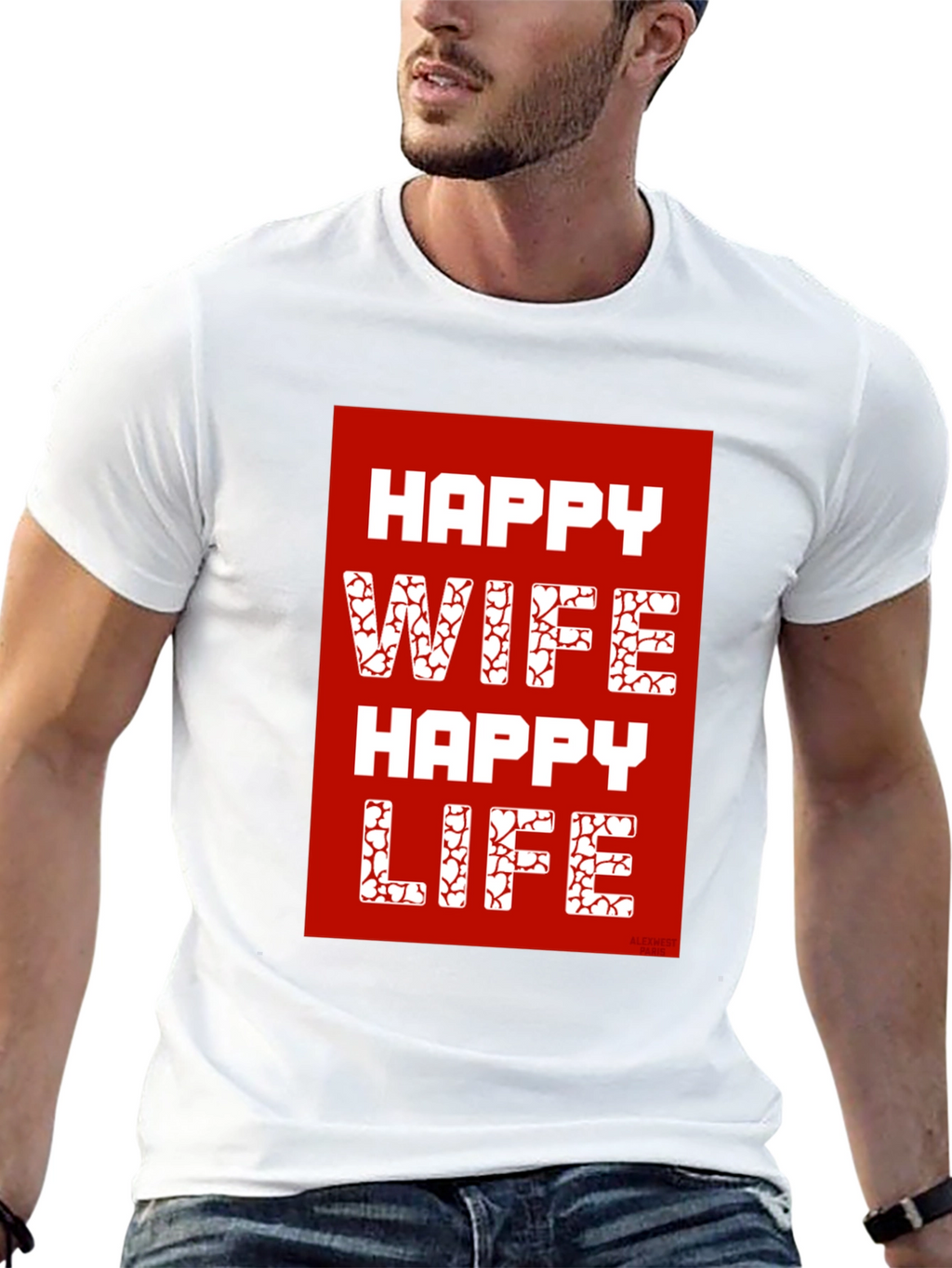 Happy Wife Happy Life Graphic T-Shirt