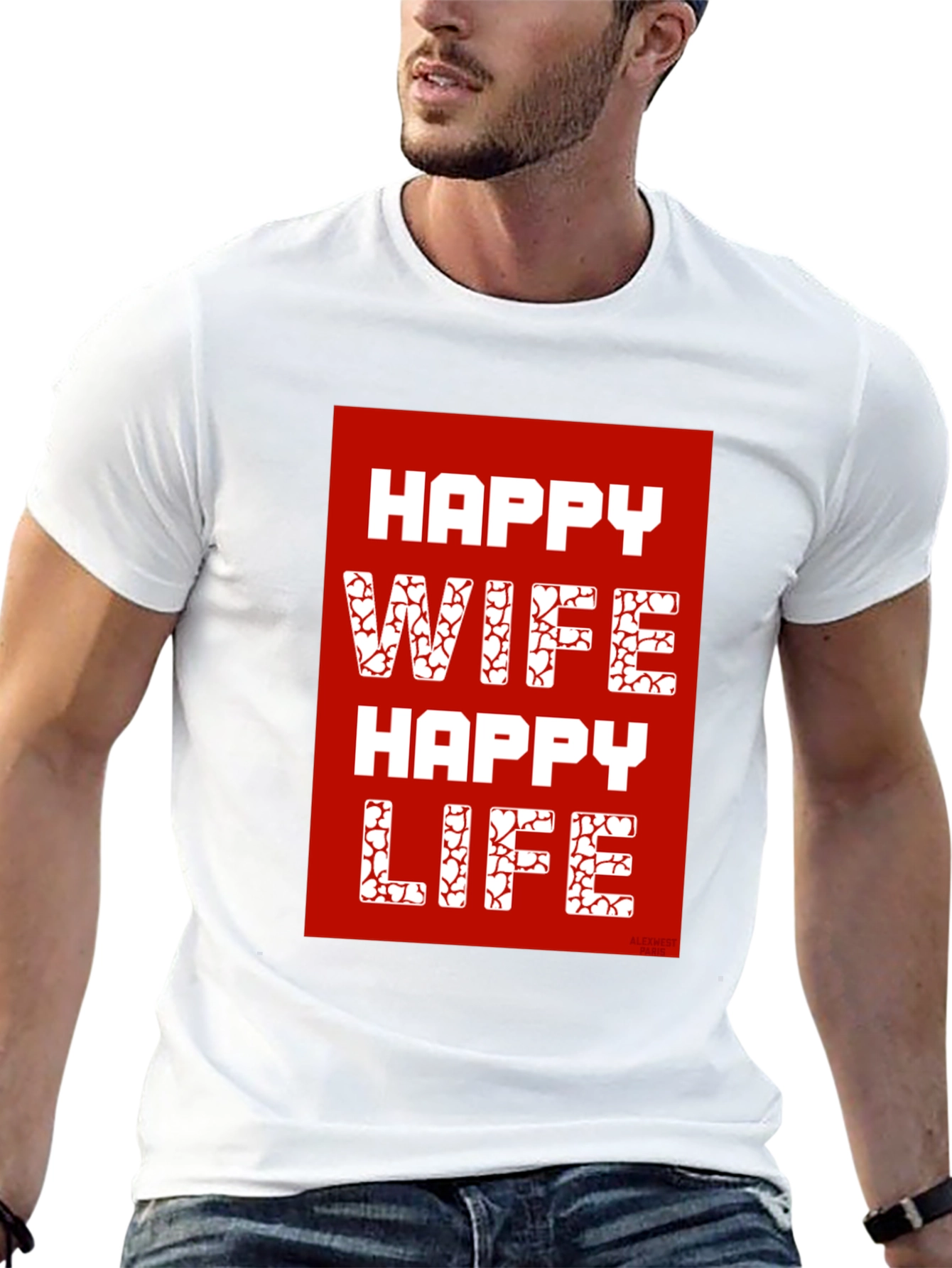 Happy Wife Happy Life Graphic T-Shirt