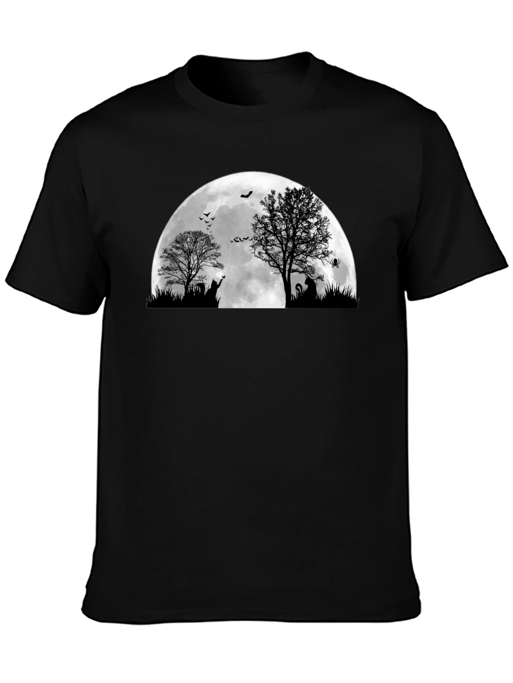 Halloween Moon Cat T-Shirt