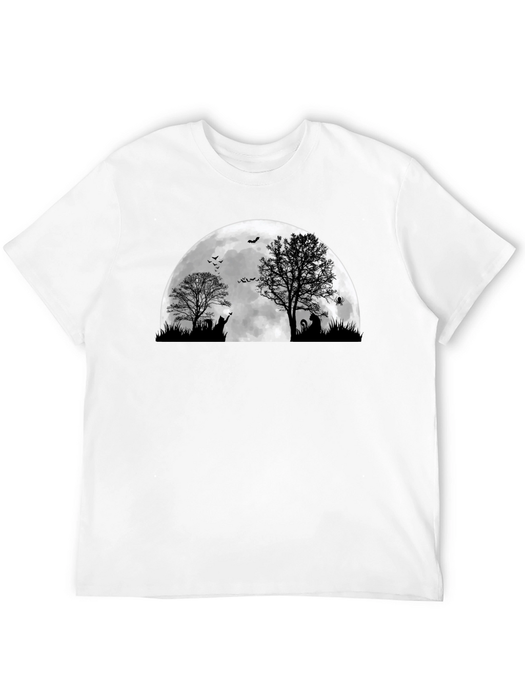 Halloween Moon Cat T-Shirt