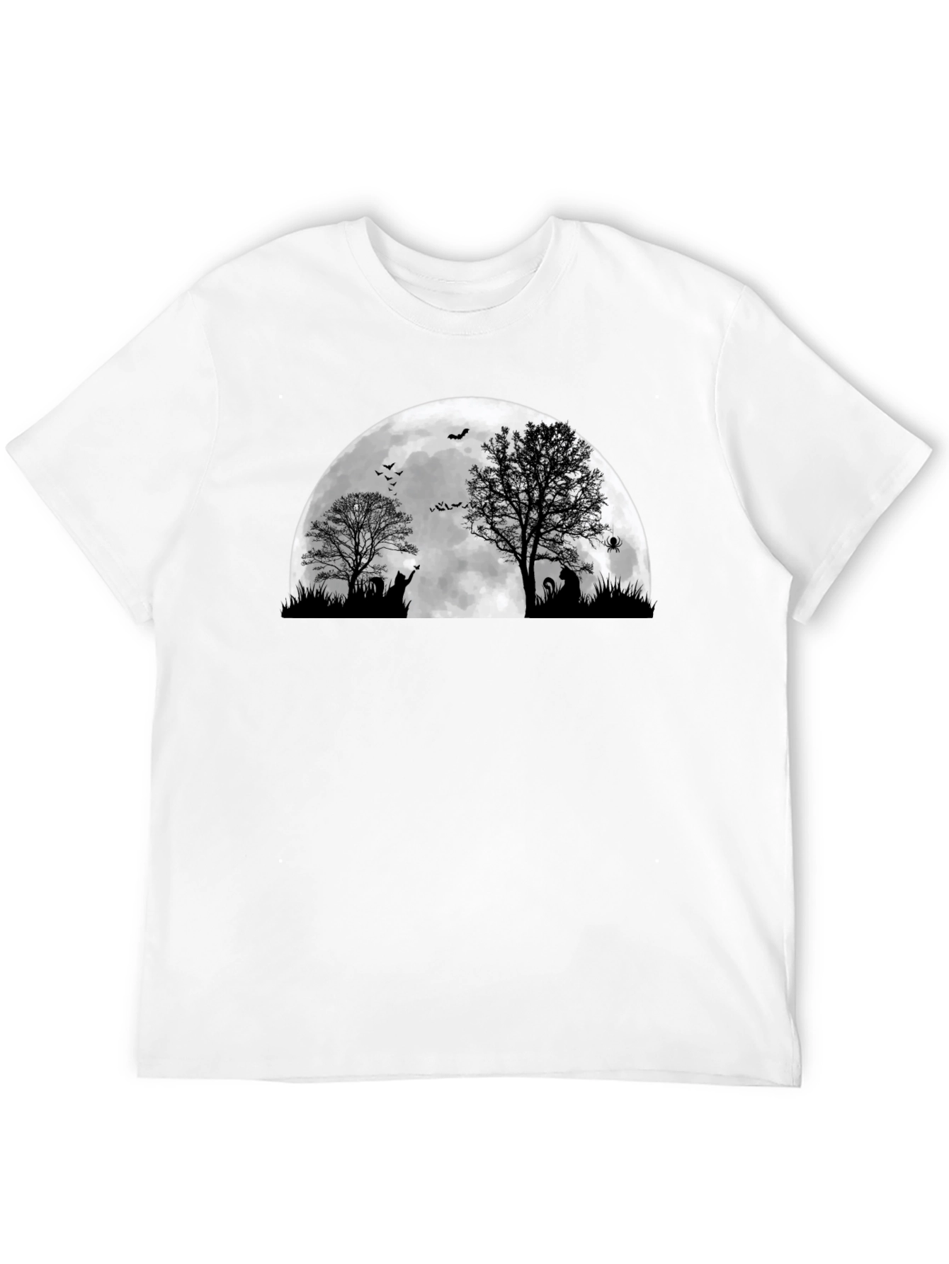 Halloween Moon Cat T-Shirt