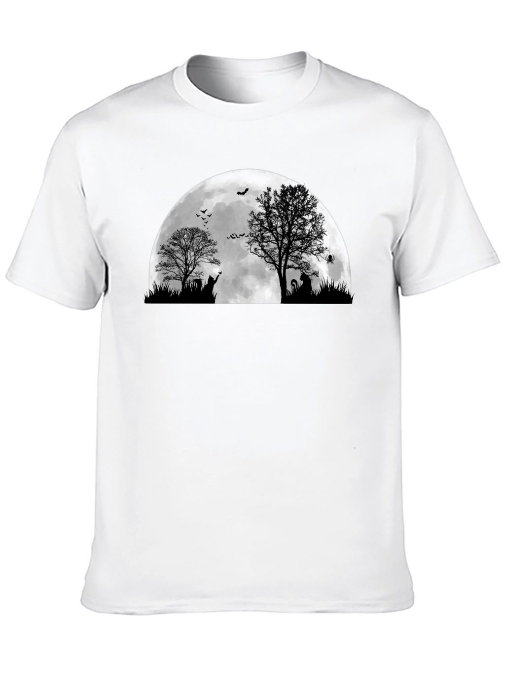 Halloween Moon Cat T-Shirt