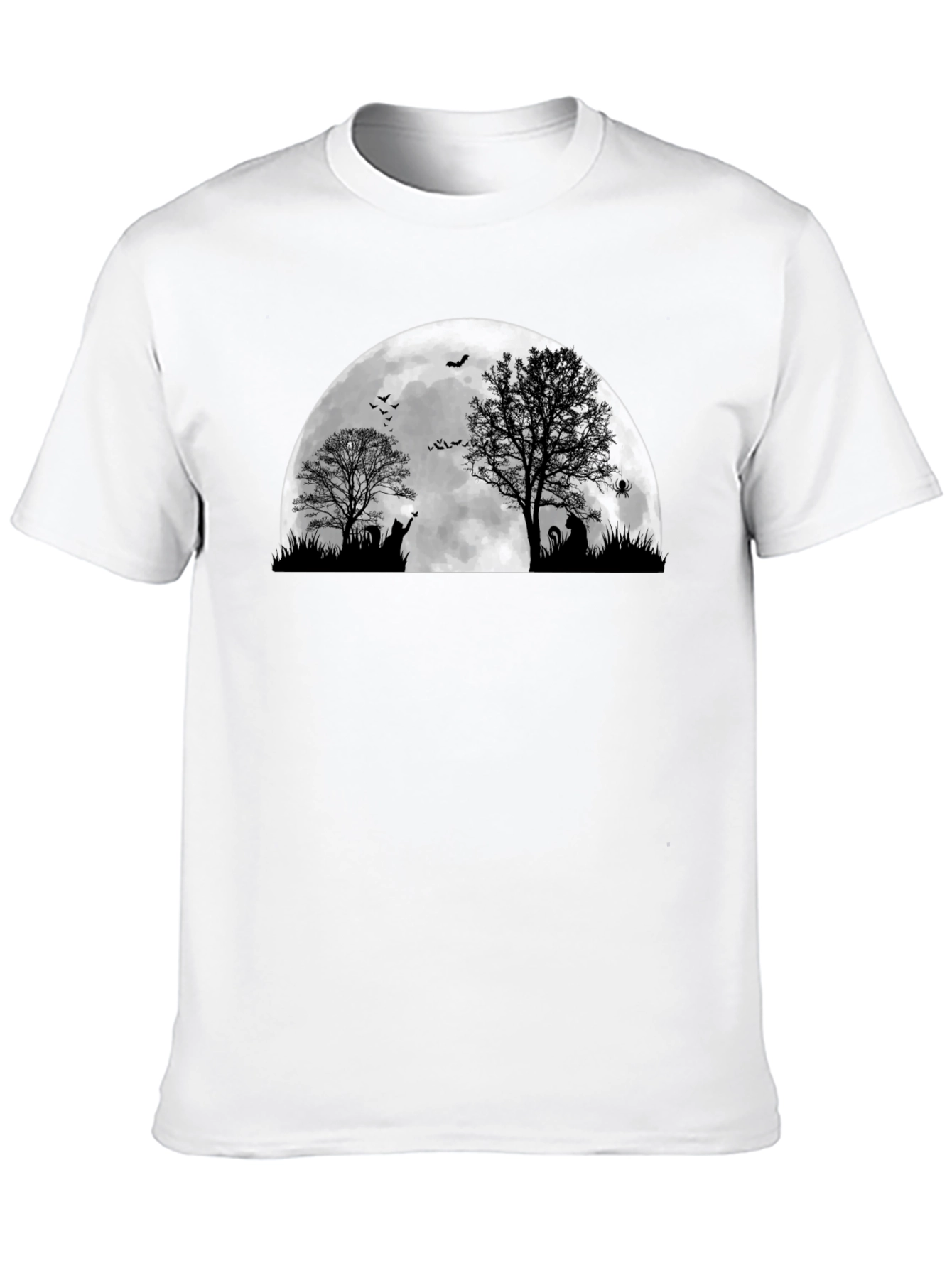 Halloween Moon Cat T-Shirt