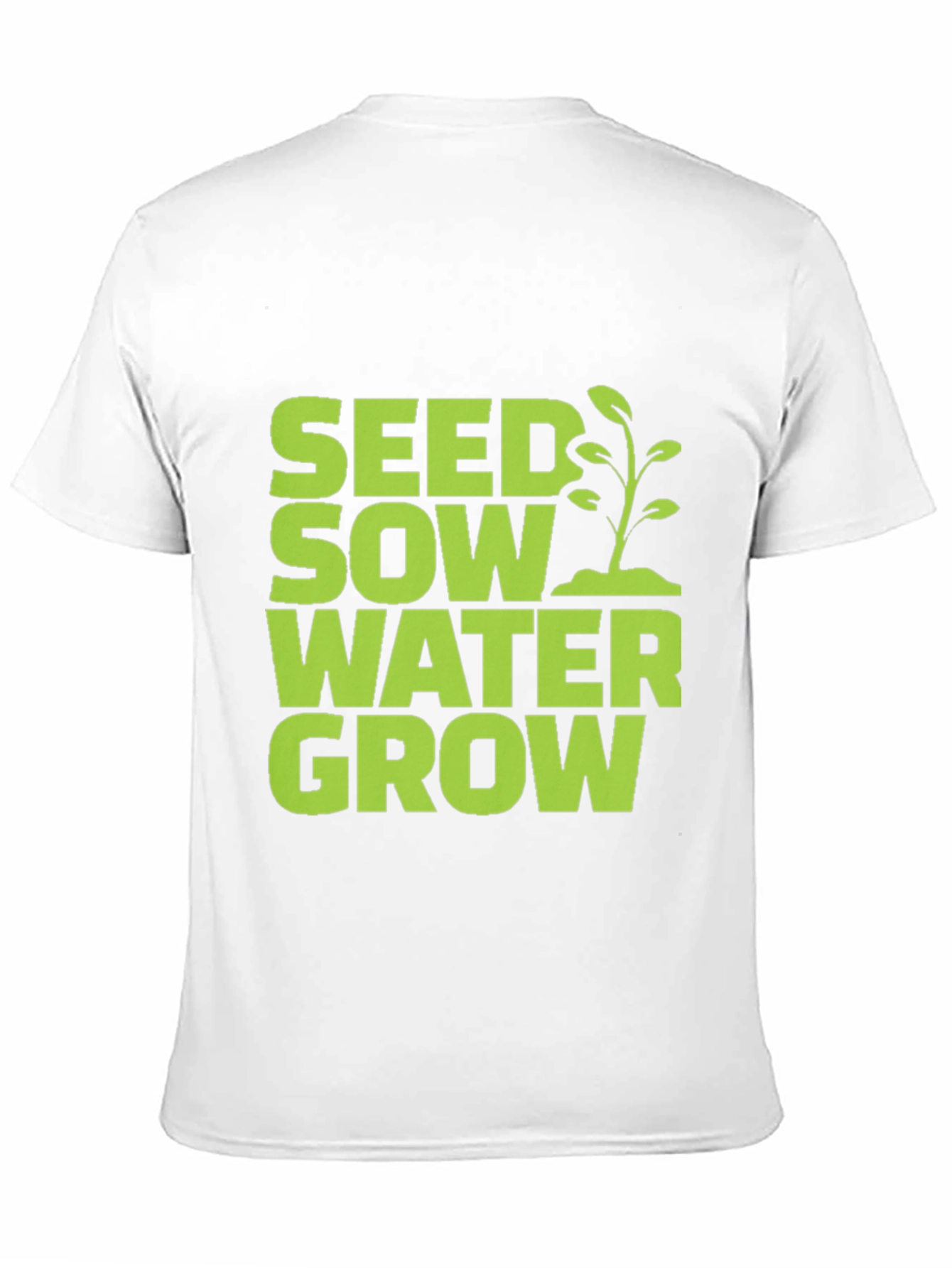 Seed Sow Water Grow Graphic Tee - Black
