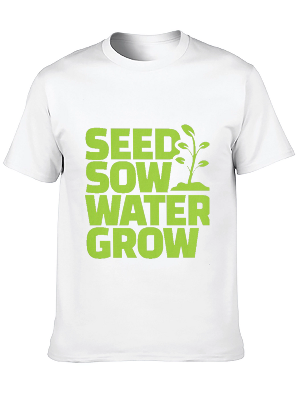 Seed Sow Water Grow Graphic Tee - Black