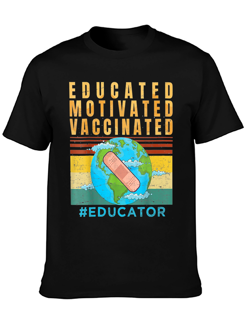 Educated Vaccinated Graphic T-Shirt