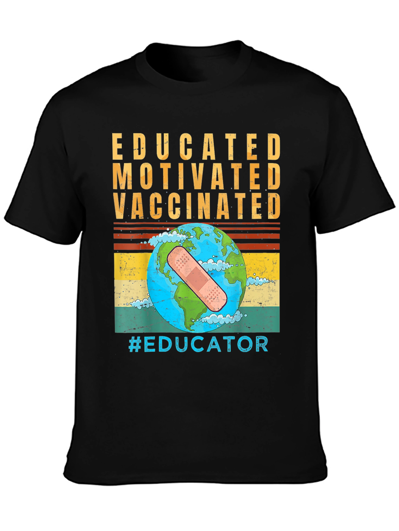 Educated Vaccinated Graphic T-Shirt