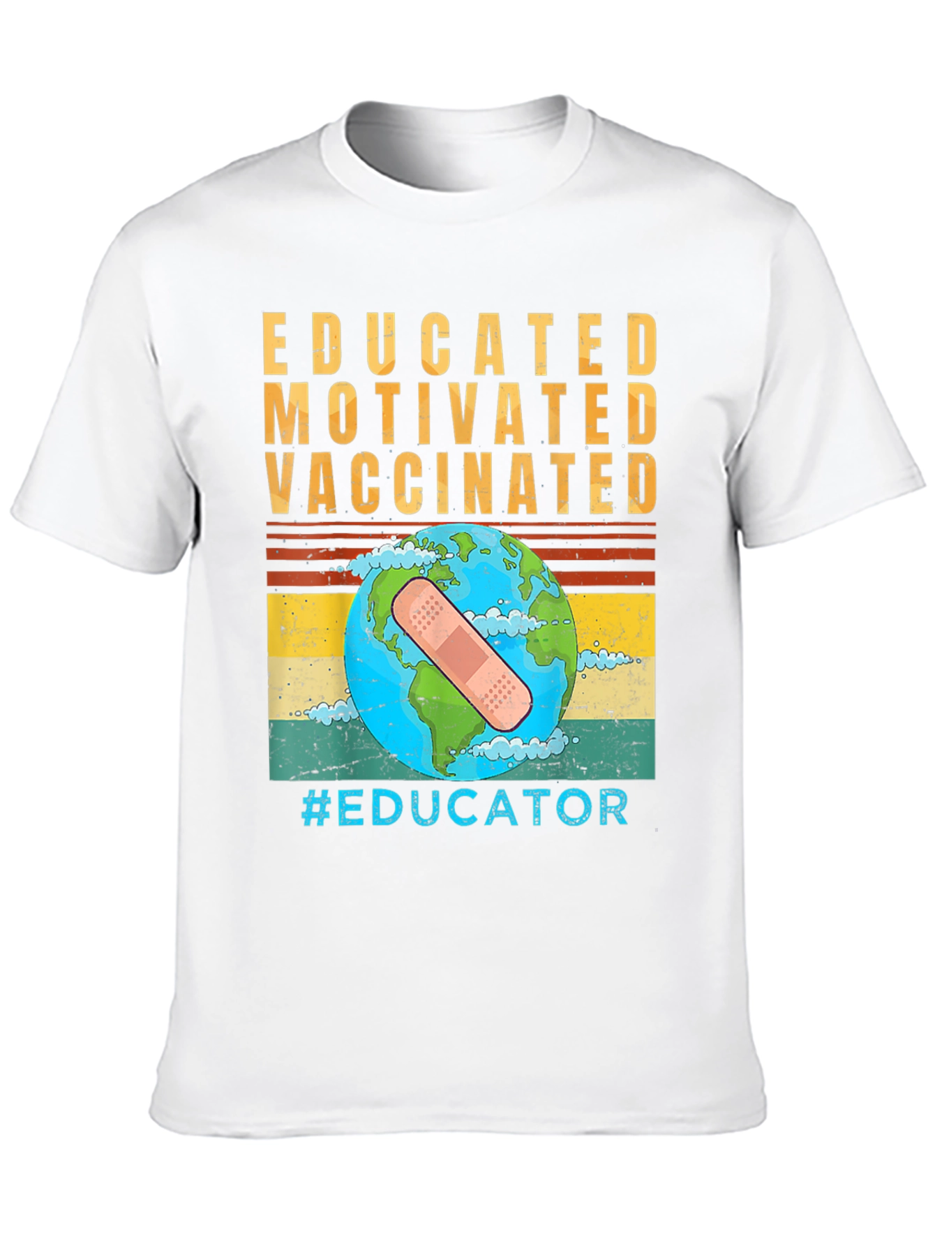 Educated Vaccinated Graphic T-Shirt