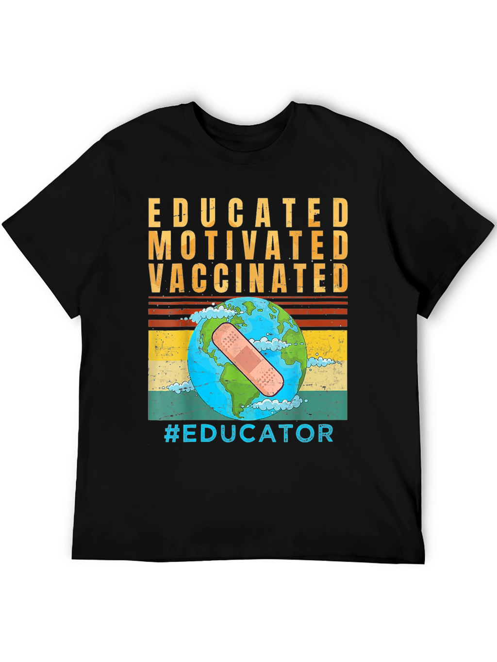 Educated Vaccinated Graphic T-Shirt