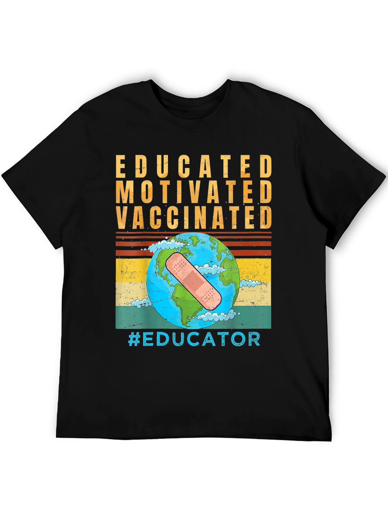 Educated Vaccinated Graphic T-Shirt
