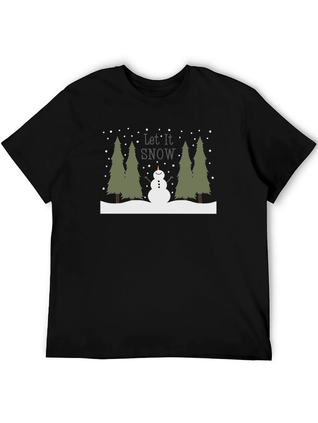 Let it Snow T-Shirt - Festive Winter Design