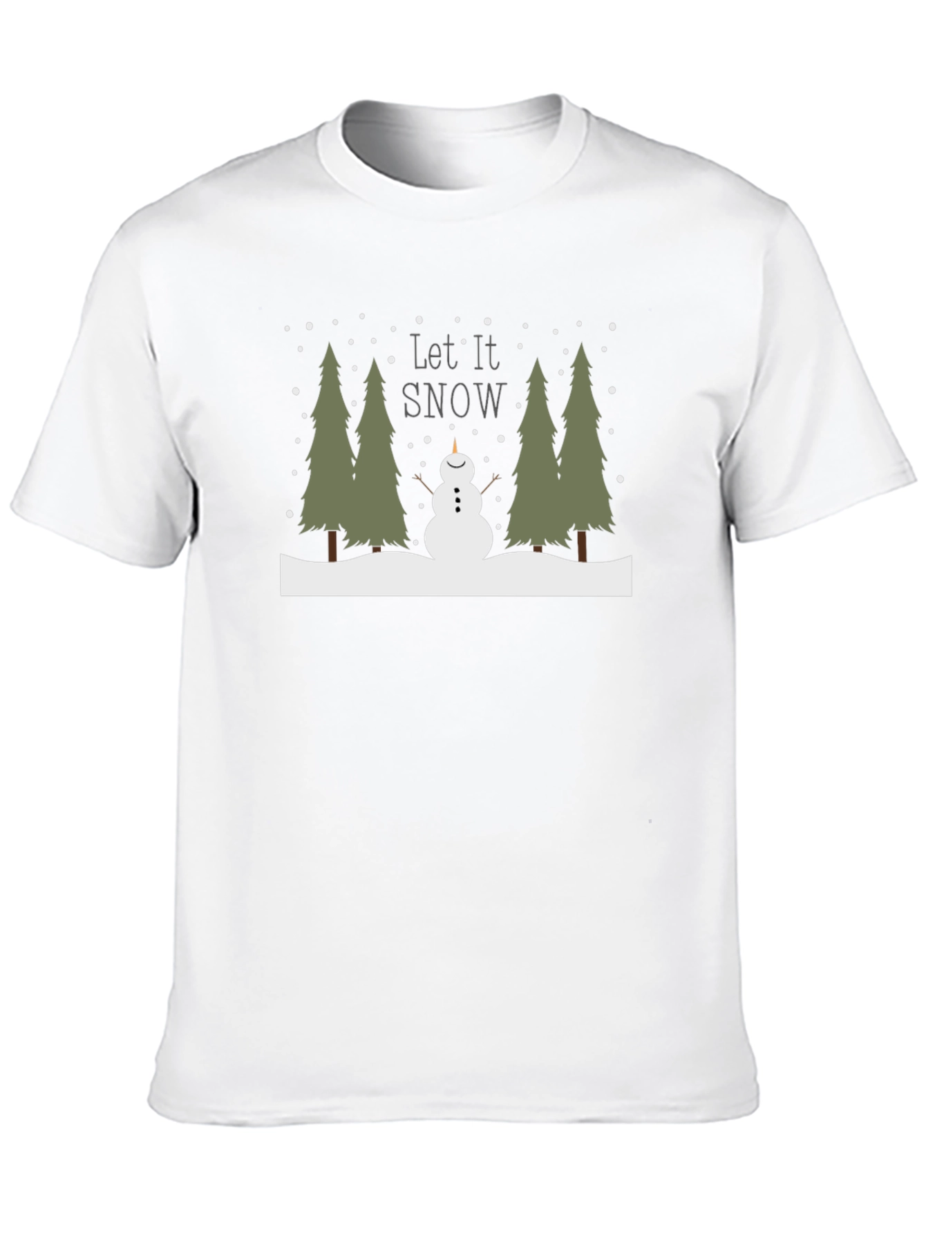 Let it Snow T-Shirt - Festive Winter Design