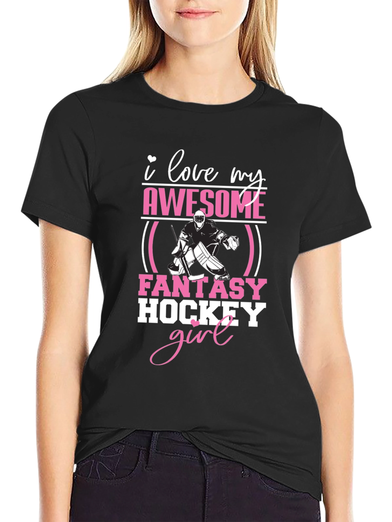 Awesome Fantasy Hockey Girl T-Shirt