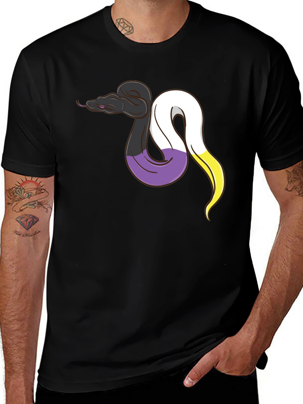 Nonbinary Pride Snake T-Shirt