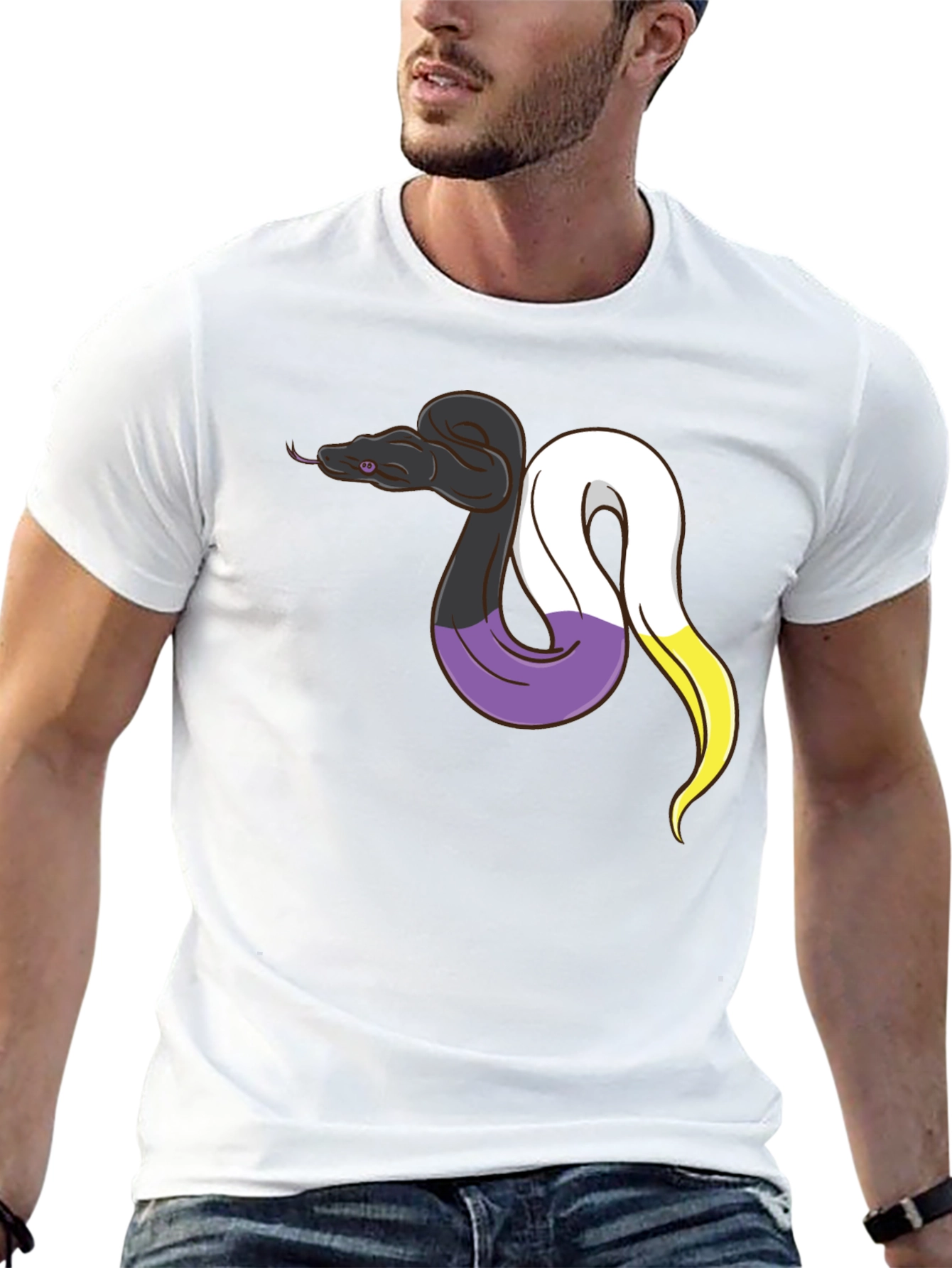 Nonbinary Pride Snake T-Shirt