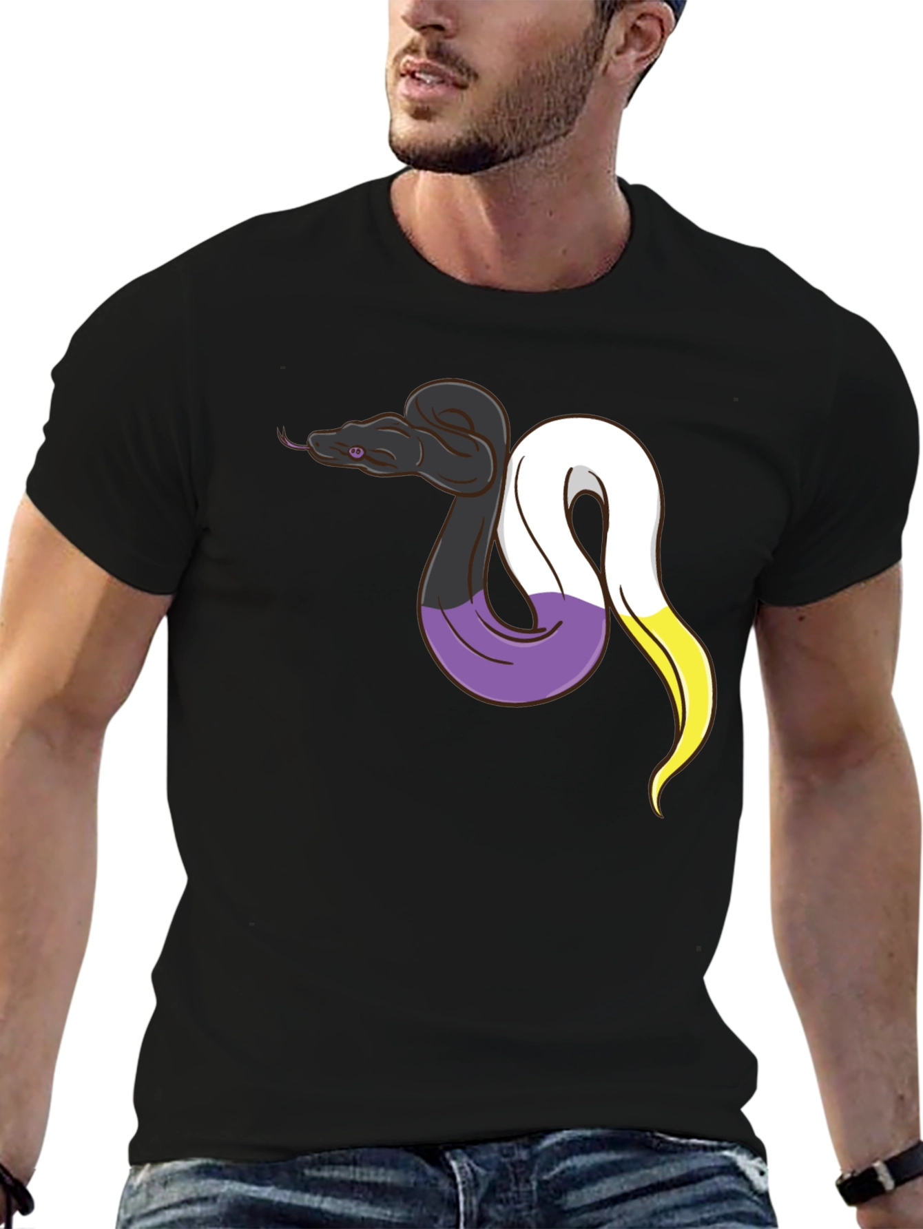 Nonbinary Pride Snake T-Shirt