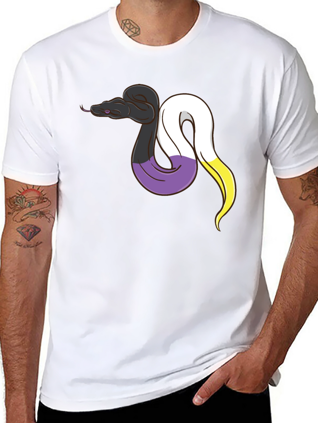 Nonbinary Pride Snake T-Shirt