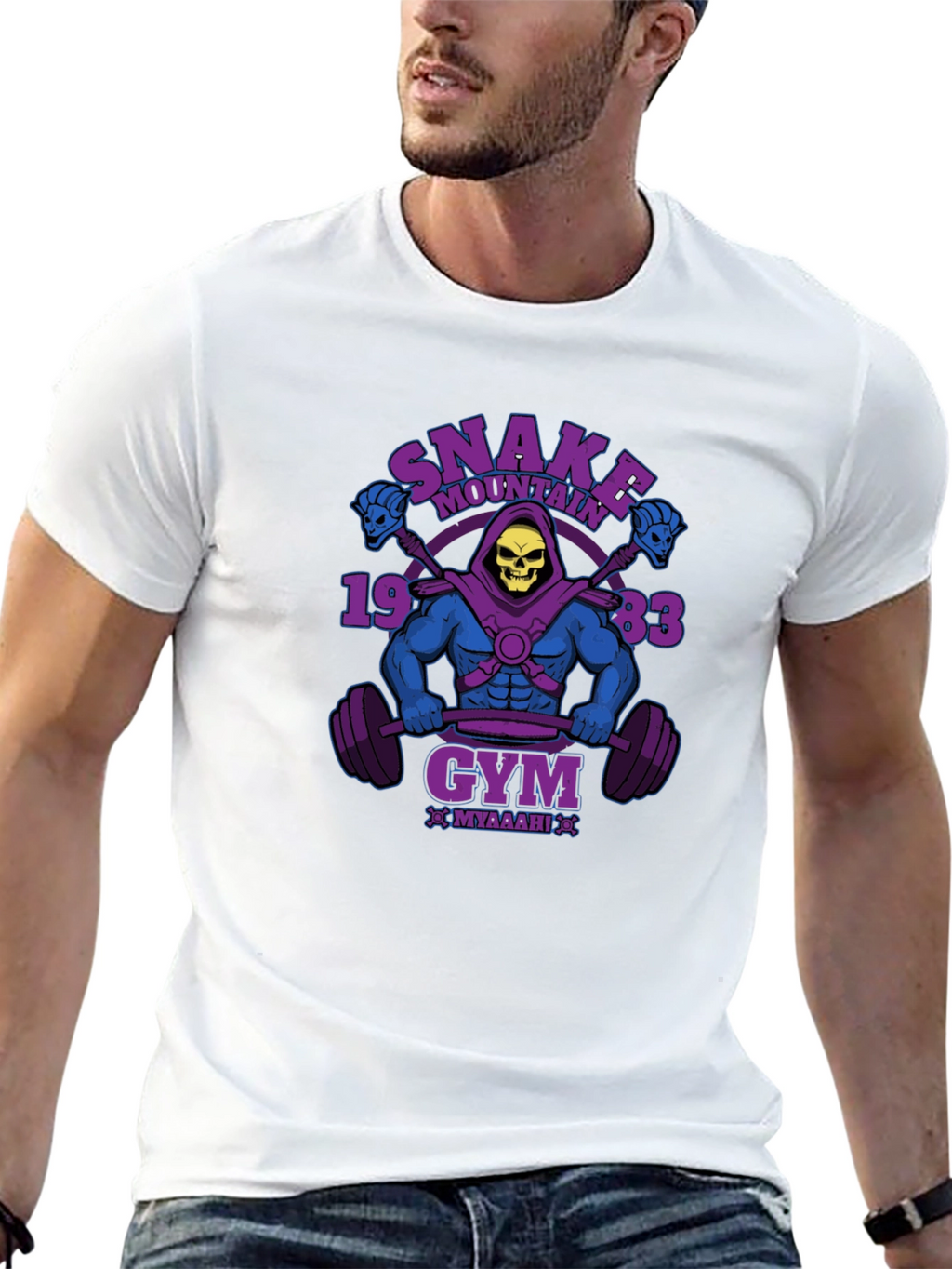 Snake Mountain Gym T-Shirt - Skeletor Graphic Tee