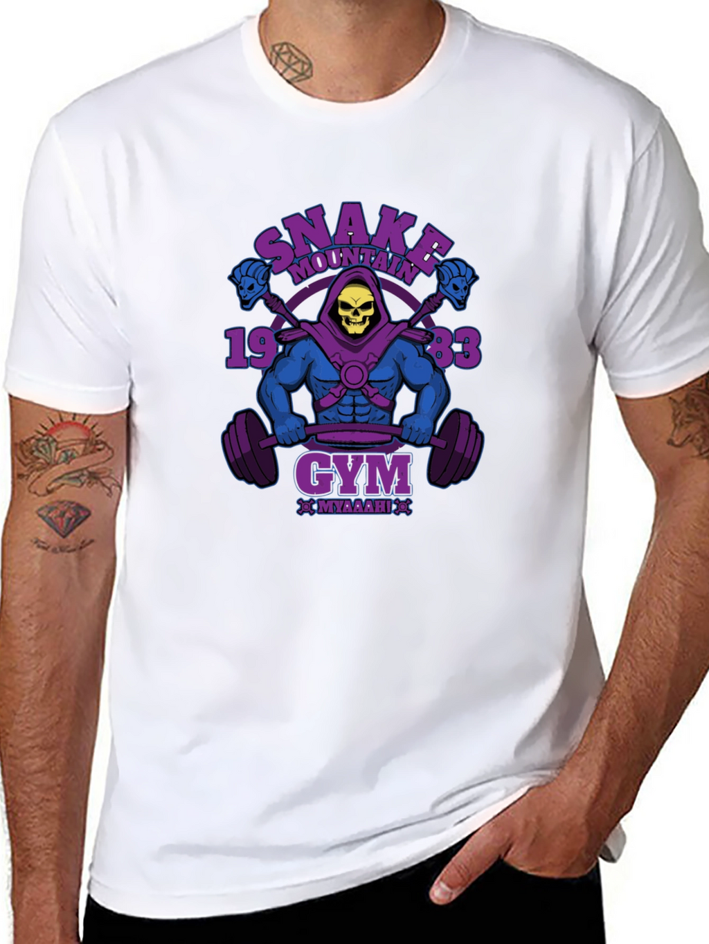 Snake Mountain Gym T-Shirt - Skeletor Graphic Tee